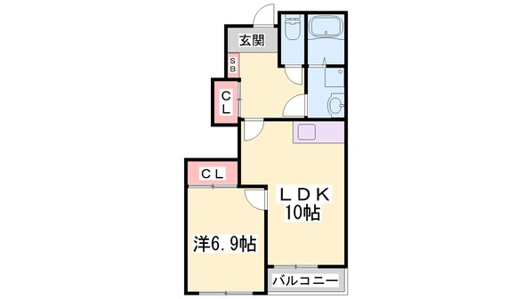 北条町駅 徒歩9分 1階の物件間取画像